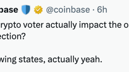 Money, drugs and crypto (only if you vote for me)